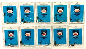 Fishking Sw-208 10 Packs Live Bait Rig Nickel Plated Size 3/0 Clear Monofilament Fishking Sw-208 10 Packs Live Bait Rig Nickel Plated Size 3/0 Clear Monofilament
