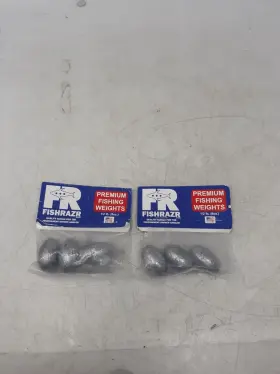 Fishrazr 810000223466 Fw103 3 Oz Egg Sinkers Premium Fishing Weights 2 Packs 1/2 Lb Lot