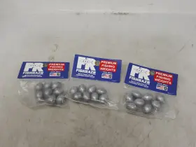 Fishrazr Fri-es1-8 Premium Fishing Weights Egg Sinker 1/2 Lb 8oz Pack Of 8 - Lot 3 Fishrazr Fri-es1-8 Premium Fishing Weights Egg Sinker 1/2 Lb 8oz Pack Of 8 - Lot 3