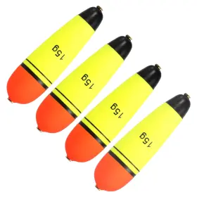 Fixinairp 601968513689 0.5oz Fishing Slip Bobber Eva Float Yellow 4pcs