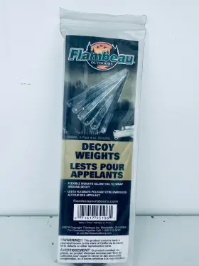 Flambeau 5106an Decoy Strap Weights 4 Oz Lead Pack Of 6