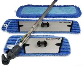 Flexsweep Tg10a-918ms Patented Easy-clean Microfiber Flat Mop System With Unbreakable Handle Easy