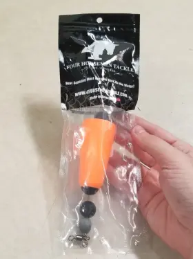 Four Horsemen Tackle 860361001517 Concave Popper Cork Orange 3 Inch