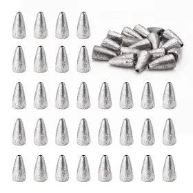 Fregito L004c7 50pcs Fishing Weight Sinkers Lead Worm Weights For Bass Fish