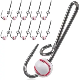 Fusigo Hbzh-qx10pcs-hatpin Fishing Hook Hat Pins And Clips - 10/20pcs High Carbon Steel Hooks Tie Clip