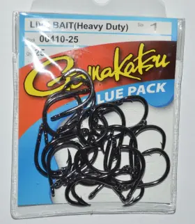 Gamakatsu 00410-25 Live Bait Hooks Size 1 Value Pack Heavy Duty Strong Saltwater Gamakatsu 00410-25 Live Bait Hooks Size 1 Value Pack Heavy Duty Strong Saltwater