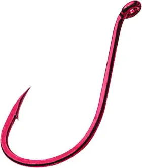 Gamakatsu 02308-25 Octopus Hook Barbed Needle Point Ringed Eye Red Size 4