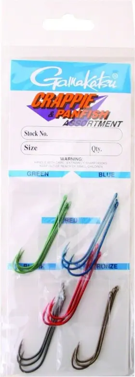 Gamakatsu 02607 Crappie Hook Assortment Size 6 Needle Point