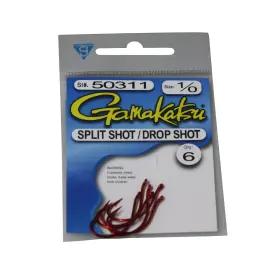 Gamakatsu 050308-p Drop Shot/split Shot Hook-6 Per Pack