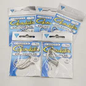 Gamakatsu 089726000402 5 Packs Of Octopus Size 3/0 Hooks 6 Per Pack 30 Total 02013 Gamakatsu 089726000402 5 Packs Of Octopus Size 3/0 Hooks 6 Per Pack 30 Total 02013