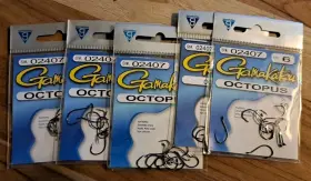 Gamakatsu 089726001621 02407 Size 6 Octopus Fishing Hooks X 5 Packs 50 Total Gamakatsu 089726001621 02407 Size 6 Octopus Fishing Hooks X 5 Packs 50 Total