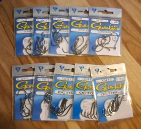 Gamakatsu 089726001676 02412 Size 2/0 Octopus Fishing Hooks Qty 6 X 10 Packs 60 Total Gamakatsu 089726001676 02412 Size 2/0 Octopus Fishing Hooks Qty 6 X 10 Packs 60 Total