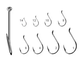 Gamakatsu 089726002192 02108 Octopus Hooks Loose 10 Pack Size 4 Bronze