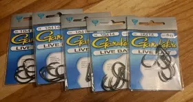 Gamakatsu 089726023982 18414 Size 4/0 Live Bait Fishing Hooks Qty 4 X 5 Packs Gamakatsu 089726023982 18414 Size 4/0 Live Bait Fishing Hooks Qty 4 X 5 Packs