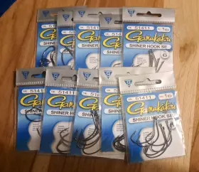 Gamakatsu 089726031840 51411 Size 1/0 Shiner Hook Se Fishing Hooks Qty 6 X 10 Packs Gamakatsu 089726031840 51411 Size 1/0 Shiner Hook Se Fishing Hooks Qty 6 X 10 Packs