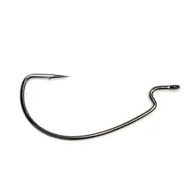 Gamakatsu 089726035022 Worm Offset Extra Wide Gap Ns Black Fishing Hook Shank 3/0 5 Pack
