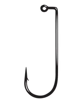 Gamakatsu 089726041764 Jig Hook 60 Flat Eye Tackle Light Wire Size 25 Pack Ns Black