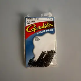 Gamakatsu 089726070368 3/0 Straight Shank Barbed Worm Hook Qty 25 Pack Gamakatsu 089726070368 3/0 Straight Shank Barbed Worm Hook Qty 25 Pack