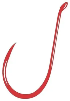 Gamakatsu 089726073567 Red Barbless Octopus Hook 100 Pack Size 4