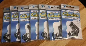 Gamakatsu 089726081906 209416 Sz 6/0 Octopus Circle 4x Strong Fishing Hooks Qty 6 X 7 Packs Gamakatsu 089726081906 209416 Sz 6/0 Octopus Circle 4x Strong Fishing Hooks Qty 6 X 7 Packs