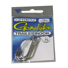 Gamakatsu 089726081951 Spinner Bait Trailer Hook Silver