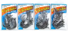 Gamakatsu 089726085522 Lot Of 4 Bulk Packs Size 8/0 Octopus Circle Hooks Ns Black Barbed Gamakatsu 089726085522 Lot Of 4 Bulk Packs Size 8/0 Octopus Circle Hooks Ns Black Barbed