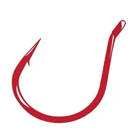 Gamakatsu 089726092032 Finesse Wide Gap Hook-pack Of 25 Red 1/0