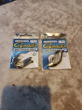 Gamakatsu 089726101888 #225414 Big Riverbait Hook Size 4/0-2pk Of 6 Pcs-brand New