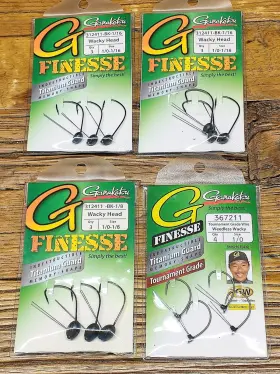 Gamakatsu 089726102809 4-packs Of G Finesse Wacky Head And Weedless Worm Hooks See Photos Gamakatsu 089726102809 4-packs Of G Finesse Wacky Head And Weedless Worm Hooks See Photos