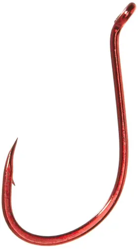 Gamakatsu 089726105855 Octopus Light Hook Size 1/0 Red 6-pack High-quality Fishing Hooks
