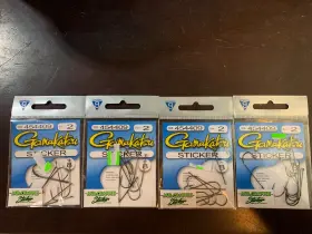 Gamakatsu 089726121114 Fish Hooks 8-pack - Size 2 Lot X4pks Sticker 454409