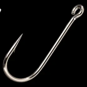 Gamakatsu 184048 Ct Of 25 Size 4/0 Nickel Siwash Open Eye Hook 1-7/8 Inch Extremely Sharp