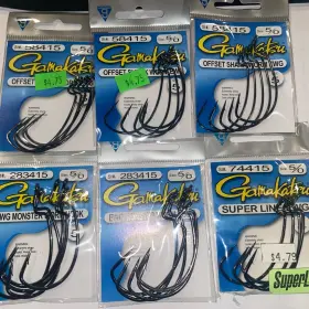Gamakatsu 283414 5/0 Worm Hooks Various Models Gamakatsu 283414 5/0 Worm Hooks Various Models