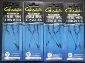 Gamakatsu 364406 4 New #8 Treble Hook Stinger Rigs-3-rigs Per Pack -364406 Gamakatsu 364406 4 New #8 Treble Hook Stinger Rigs-3-rigs Per Pack -364406