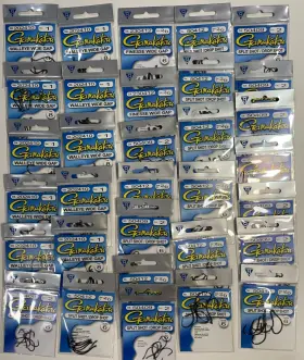 Gamakatsu 50913 Drop Shot/split Shot Lot Of 32 Walleye And Finesse Mixed Sizes