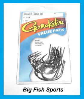 Gamakatsu 51412-25 #514 Shiner Hook Se- 25 Value Pack #51412-25 Size 2/0 Gamakatsu 51412-25 #514 Shiner Hook Se- 25 Value Pack #51412-25 Size 2/0