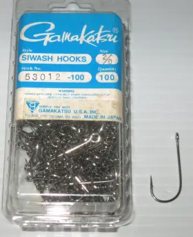 Gamakatsu 53012 Bulk Sz 2/0 Siwash 100 Hooks #58012