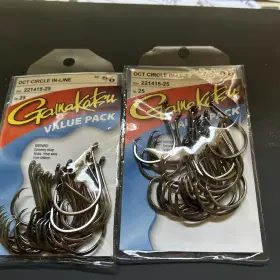 Gamakatsu 534910782955 2 Packs 221415-25 Circle Hook In Line 25 Count Gamakatsu 534910782955 2 Packs 221415-25 Circle Hook In Line 25 Count