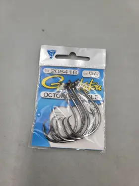 Gamakatsu 534910801229 209418 Big Bait Circle Hook Nsb Size 8/0 6 Per Pack