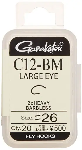 Gamakatsu 549018365030 67215 Fly Hooks C12-bm Large Eye 20 Pieces Ns Black Assorted Gamakatsu 549018365030 67215 Fly Hooks C12-bm Large Eye 20 Pieces Ns Black Assorted