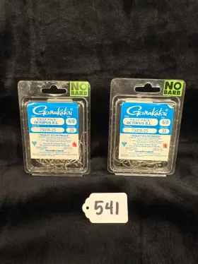 Gamakatsu 75016-25 2 Packs 25ct Octopus Hook Barbless Safe Size 6/0 75016 No Barb #541 Gamakatsu 75016-25 2 Packs 25ct Octopus Hook Barbless Safe Size 6/0 75016 No Barb #541