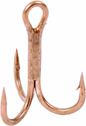 Gamakatsu 77107 Treble Hook Needle Point Extra Wide Gap Bronze Size 6 12