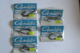 Gamakatsu 897260082026 5 Pack Each 01415 Rubber Worm Fishing Hooks Size 5/0 Gamakatsu 897260082026 5 Pack Each 01415 Rubber Worm Fishing Hooks Size 5/0