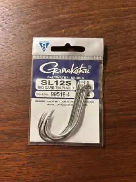 Gamakatsu Sl12x Sl12s Hook 8/0- 1x Short Saltwater Fly Tying Hooks New