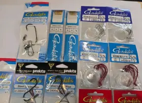 Gamakatsu Sr4280s-6/0 Lot Of 12- Striper Rig Sinker Slide Steel Leader Live Bait Gamakatsu Sr4280s-6/0 Lot Of 12- Striper Rig Sinker Slide Steel Leader Live Bait