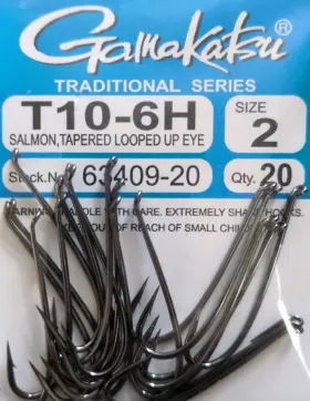 Gamakatsu T10-6h Fly Tying Hooks. Up Eye Salmon / Steelhead. You Pick Size 2 - 8 Gamakatsu T10-6h Fly Tying Hooks. Up Eye Salmon / Steelhead. You Pick Size 2 - 8