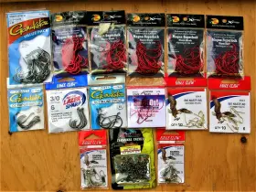 Gamakatsu Tk440b 188 Pieces/15 Packs Mixed Lot Hooks/tackle-bass Pro Eagle Claw Others