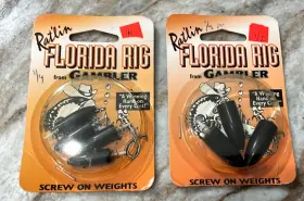 Gambler 024395031043 7 Pc Florida Rig Ratlin Screw On Weights 1/4 Oz 1/2 Soft Baits Gambler 024395031043 7 Pc Florida Rig Ratlin Screw On Weights 1/4 Oz 1/2 Soft Baits