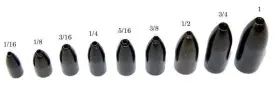 Gambler Brw1/8 Sinker 1/8oz Brass Pro Ratftlin Weight