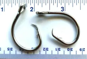 Gerrys Tackle 39965-11/0 500 Gt 39965 Corrosion Resistant Stainless Steel Circle Fishing Hooks Size 11/0